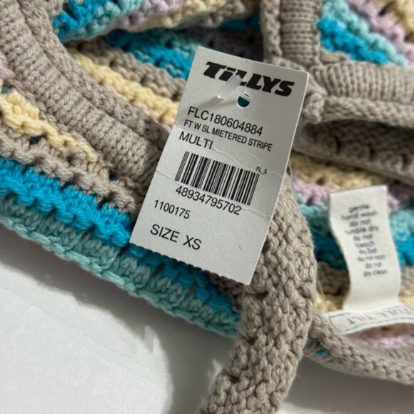 Full Tilt Multicolor Crochet Tank Top - Picture 6 of 7